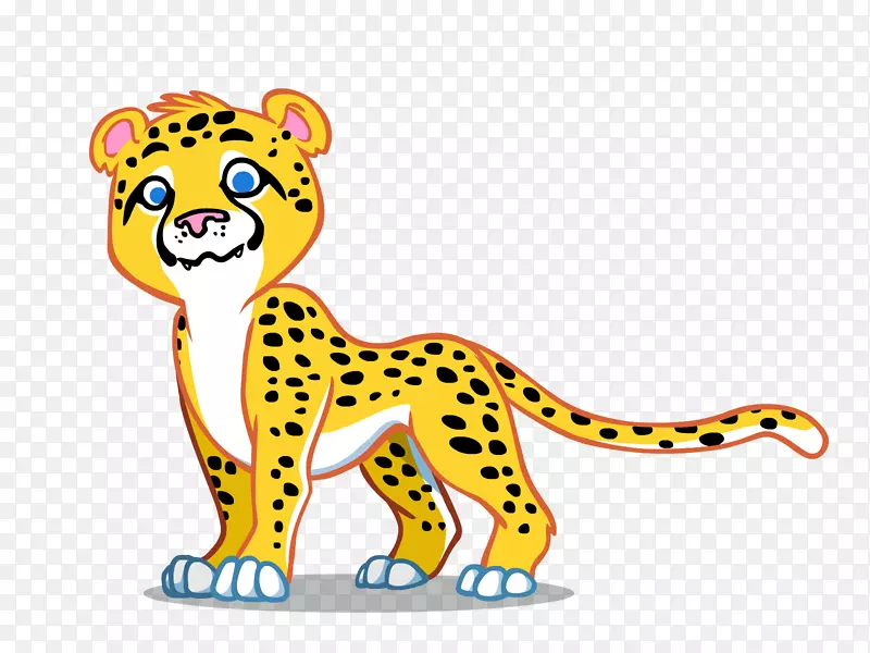 猎豹猫创意共享许可剪贴画-猎豹