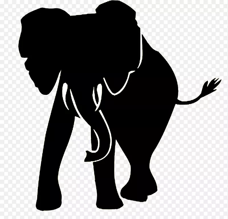 非洲象的轮廓-大象