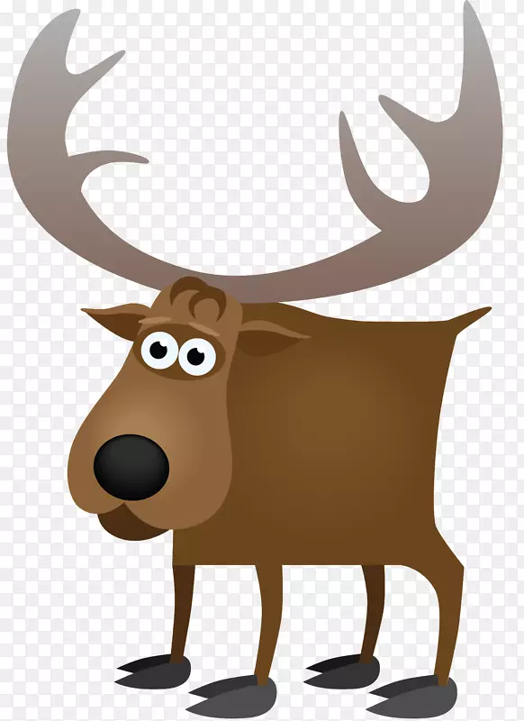 动画野生动物剪辑艺术鹿