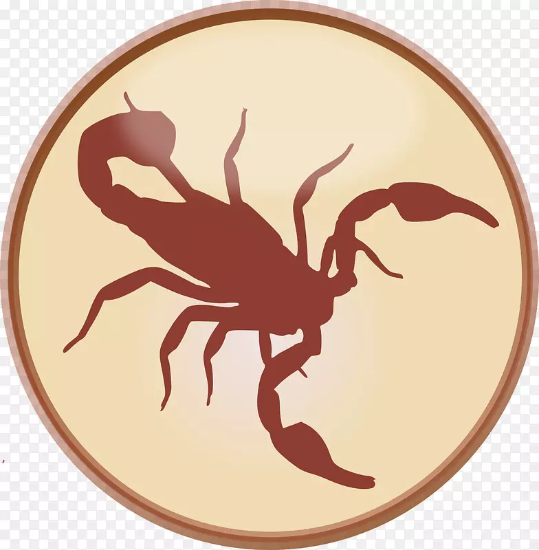 蝎子剪贴画-螃蟹