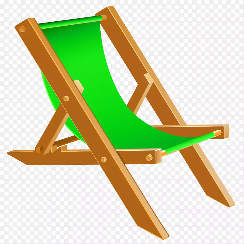 折叠椅沙滩剪贴画-沙滩椅剪贴画