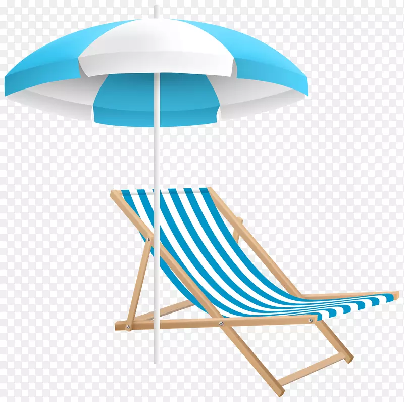 椅伞沙滩家具剪贴画沙滩椅悬崖