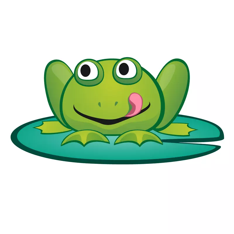 青蛙跳百合动画剪辑艺术-青蛙