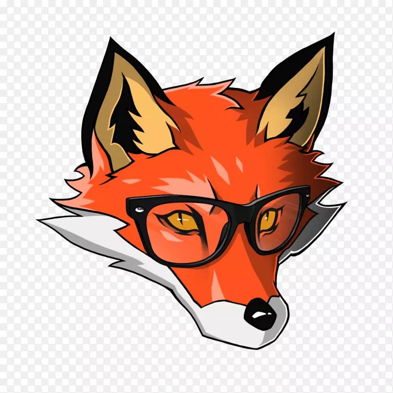 狐画艺术剪贴画-狐狸