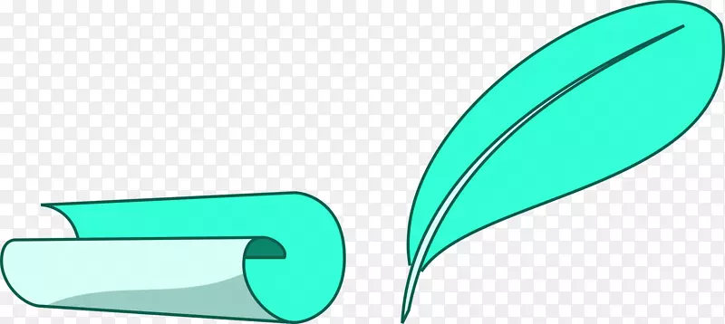 纸羽毛笔写字夹艺术.羽毛