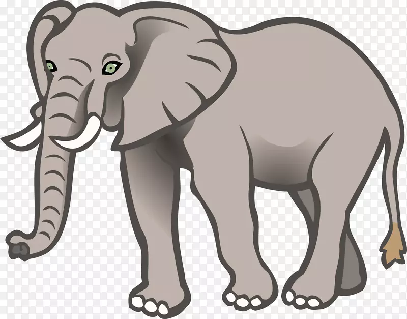 大象剪贴画-大象