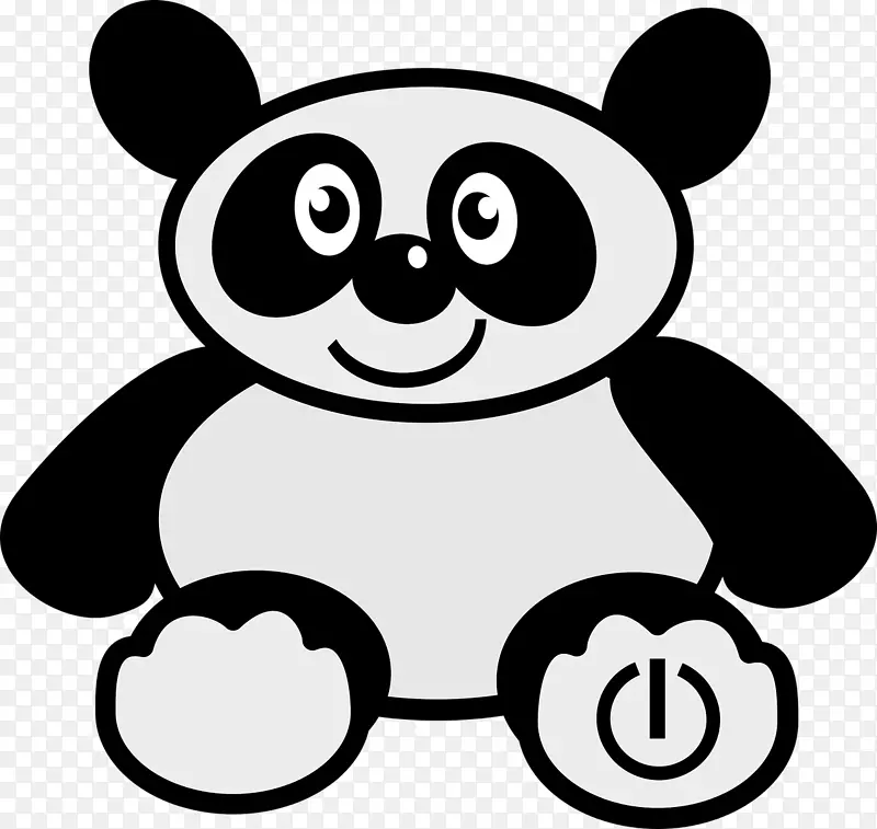 大熊猫熊可爱剪贴画-熊猫