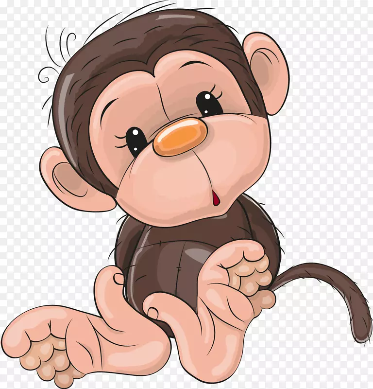 创意猴子摄影剪贴画-猴子