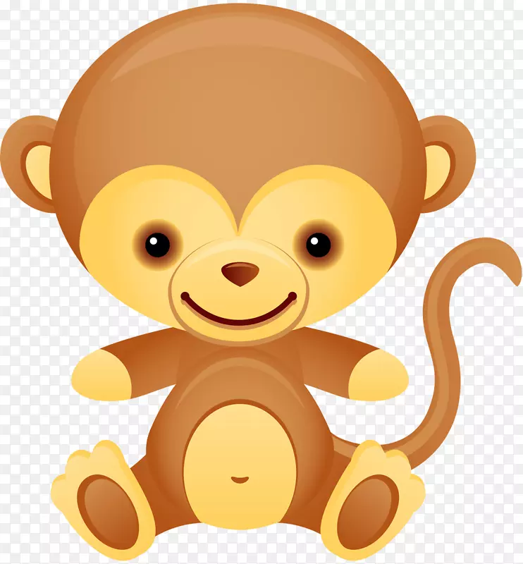 婚礼邀请婴儿淋浴猴派对三星星系S5-猴子