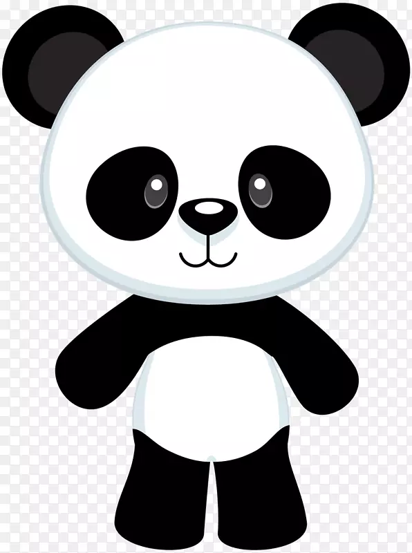 大熊猫红熊猫熊可爱的剪贴画-熊猫