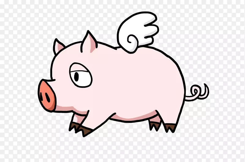 猪，家猪，飞猪，马拉松动画-猪