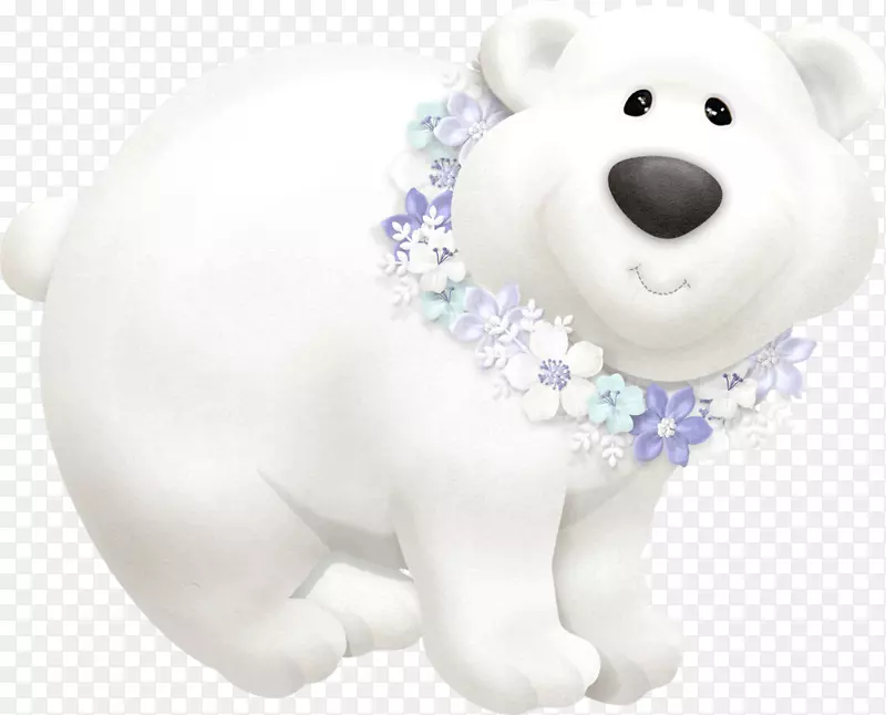 北极熊雪夹艺术-北极熊