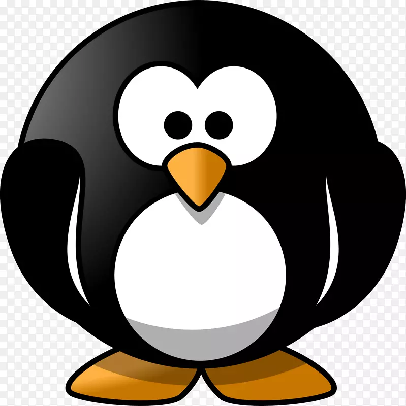 企鹅动画剪贴画-企鹅
