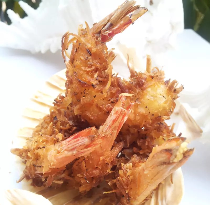 椰子虾，天麸罗，深煎锅，虾仁