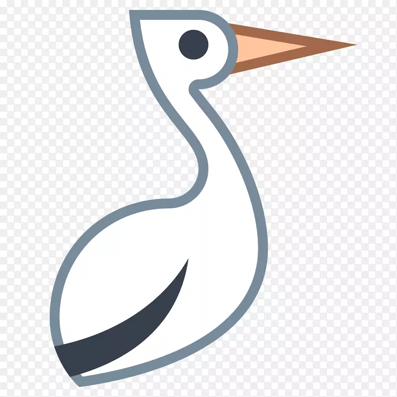 鸟鹭白鹳电脑图标-鹳