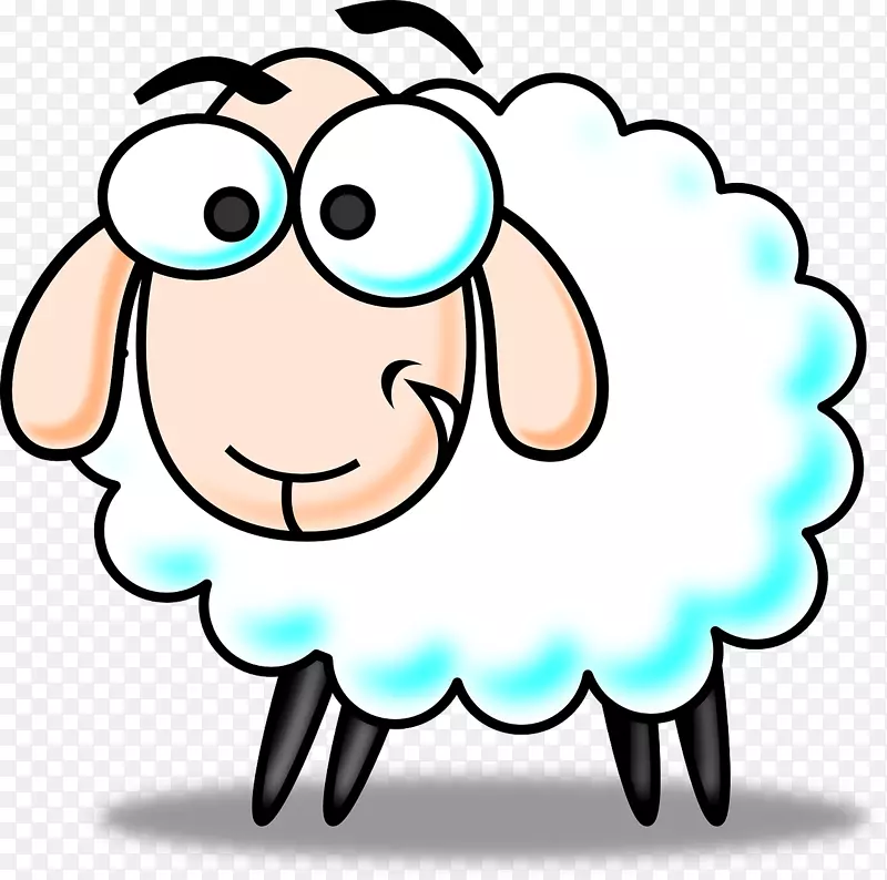 绵羊动画剪贴画-绵羊