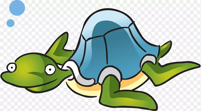 动画海洋生物动画剪辑艺术-海龟
