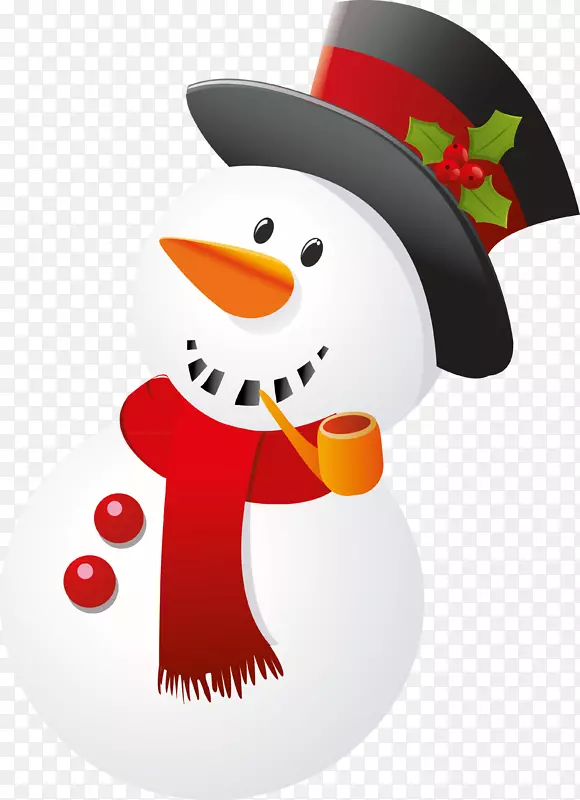 圣诞老人雪人夹冰柱