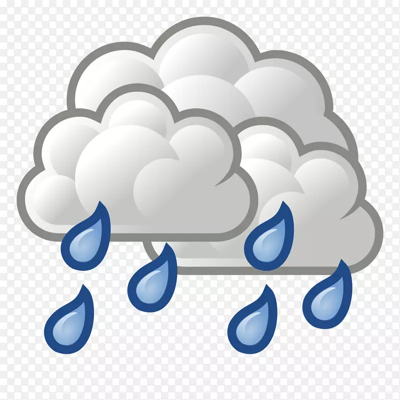 天气，雨，电脑图标，云彩，剪贴画，云彩