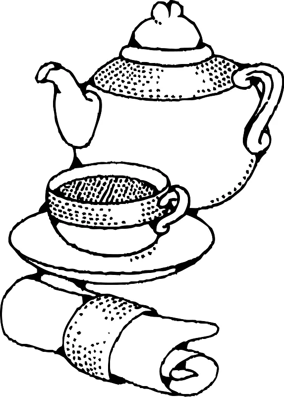 绿茶咖啡白茶夹艺术茶话会剪报