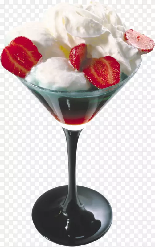 冰淇淋鸡尾酒水果沙拉-冰