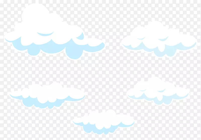 蓝色绿松石天空桌面壁纸图案-云