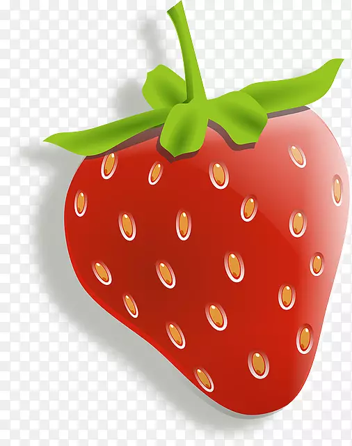 草莓水果剪贴画-草莓卡通