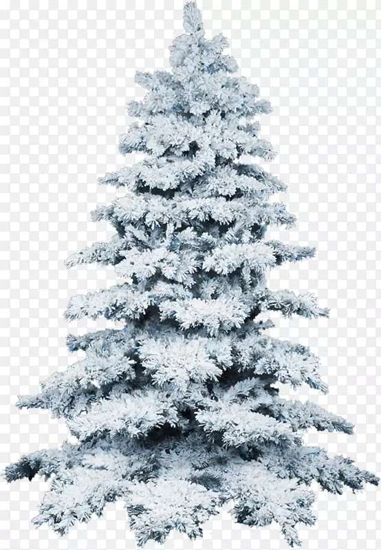 人造圣诞树成群结冰