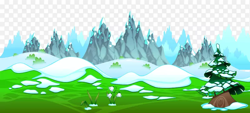 动画版税-免费剪贴画-山