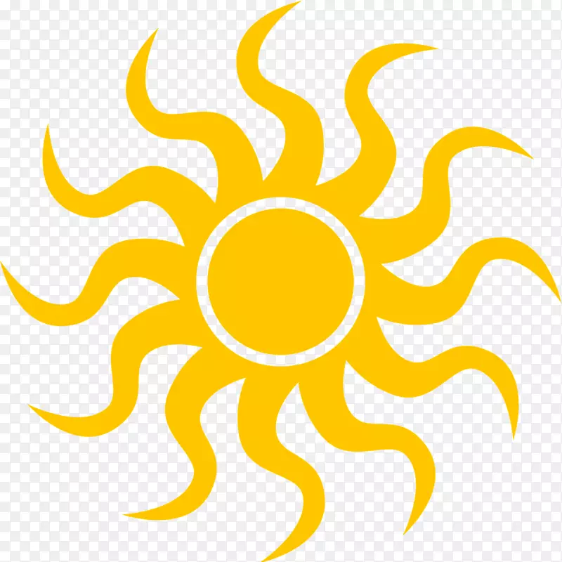 电脑图标剪贴画太阳