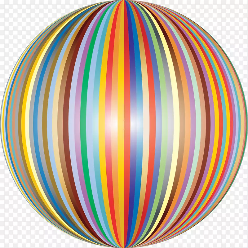 球体剪贴画-彩虹