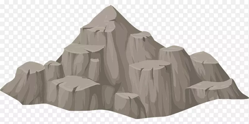 岩石动画剪贴画-山