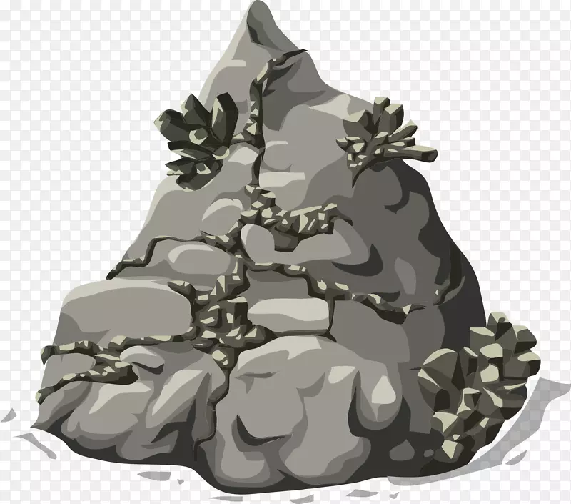 维特鲁维人重金属剪辑艺术-石头和岩石