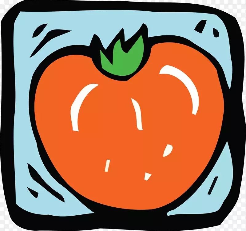 食品电脑图标番茄饮料剪辑艺术-柿子