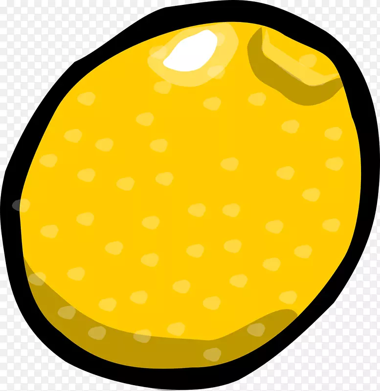 柠檬水果电脑图标剪贴画.柠檬