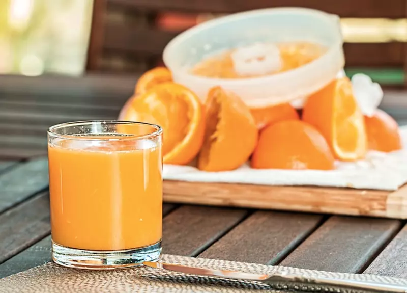 橙汁早餐健康食谱-果汁