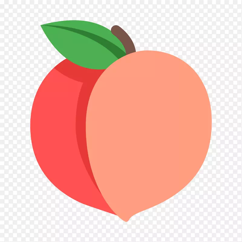 电脑图标桃子葡萄食品剪贴画-杏