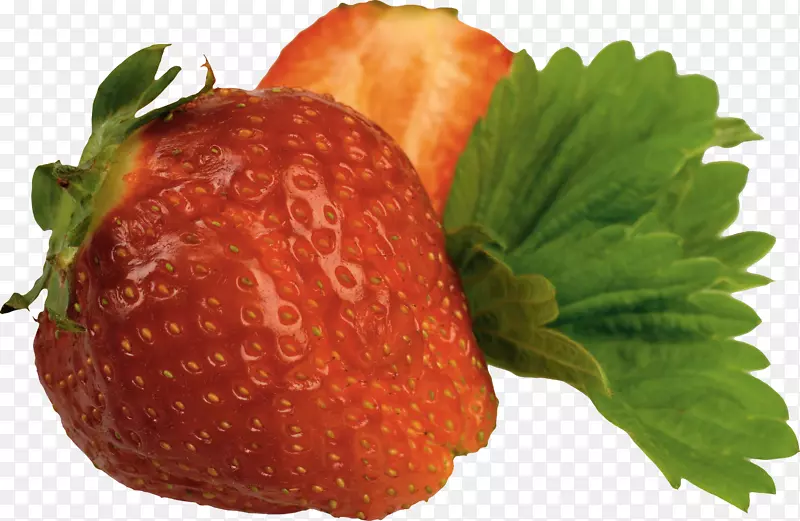 冰淇淋麝香草莓食品水果-草莓