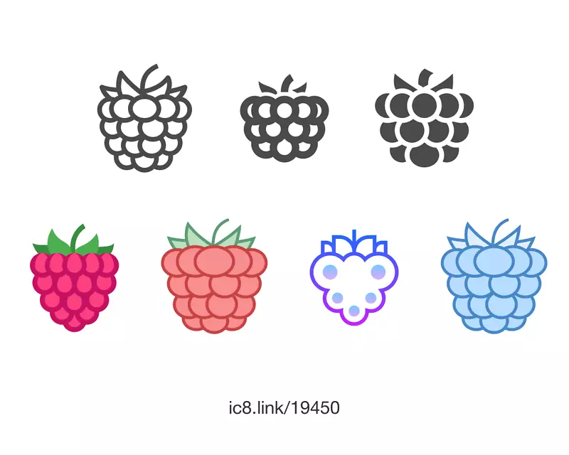 电脑图标下载字体-raspberry