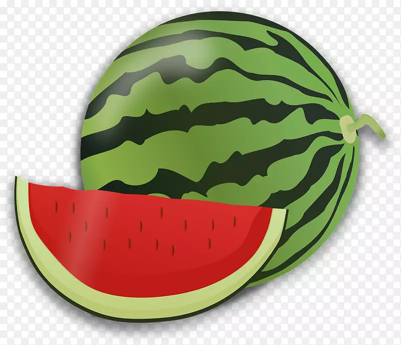 饮食西瓜食品健康英语字母表-西瓜