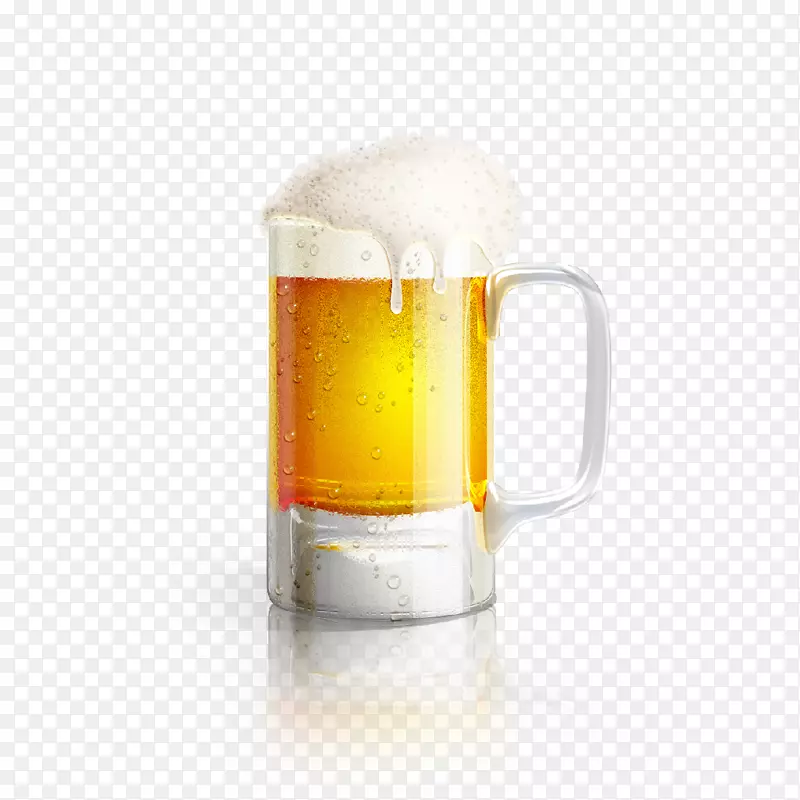 啤酒杯喝免费啤酒