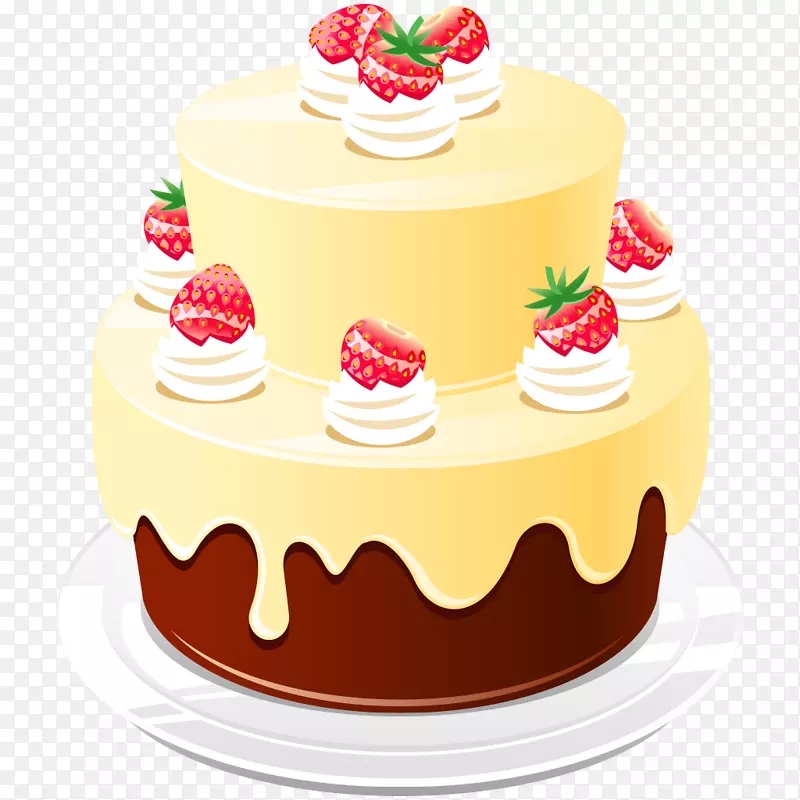 生日祝福贺卡夹艺术蛋糕