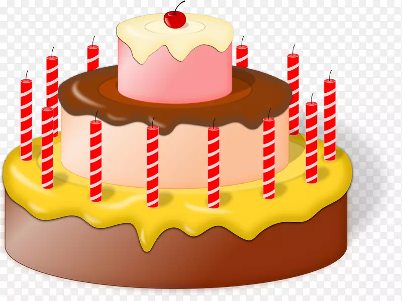 生日蛋糕纸杯蛋糕巧克力蛋糕剪贴画蛋糕