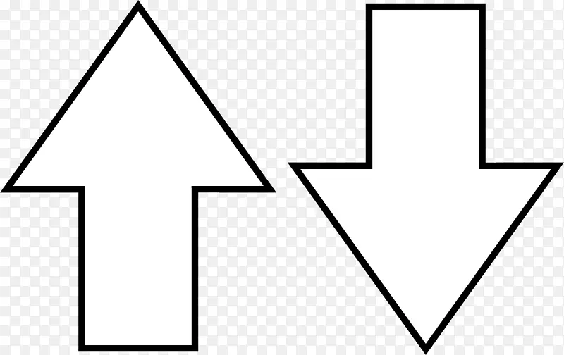 黑白三角形符号黑白箭头
