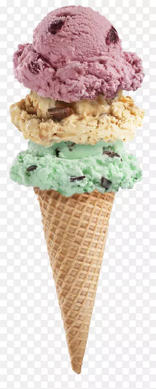 冰淇淋圆锥形圣代冰淇淋店-冰淇淋