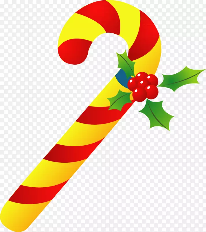 电脑图标糖果拐杖圣诞剪贴画-圣诞糖果