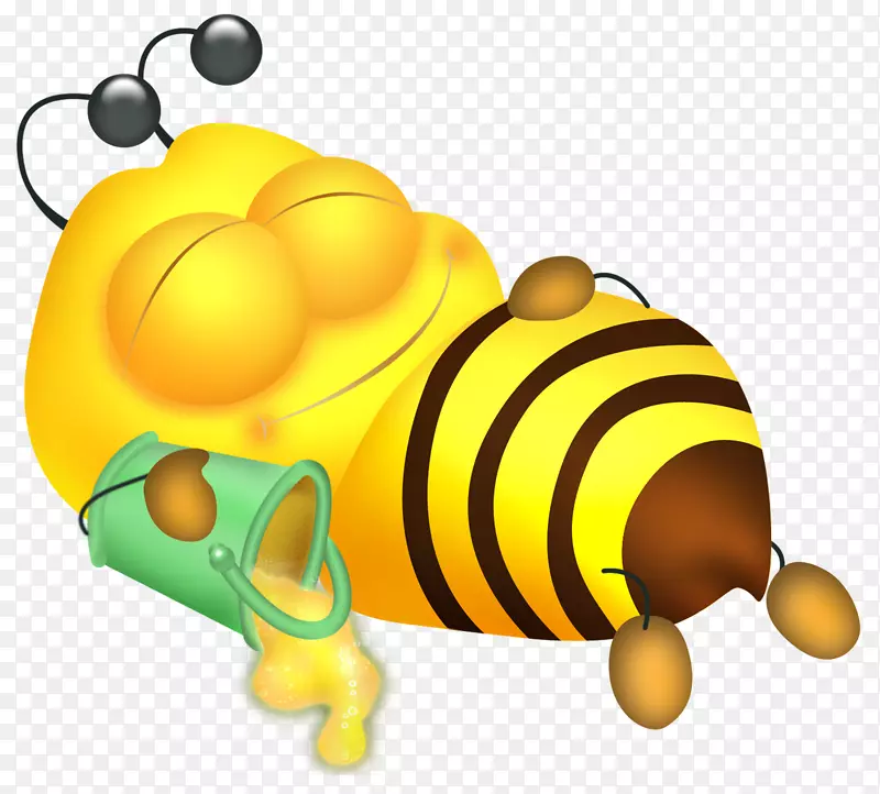蜜蜂昆虫大黄蜂剪贴画-蜂蜜