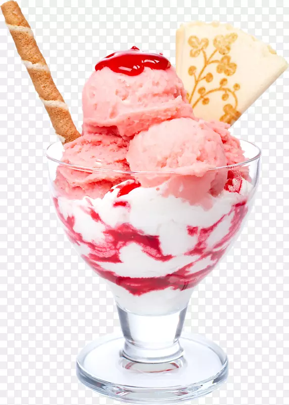 草莓冰淇淋圣代巧克力冰淇淋