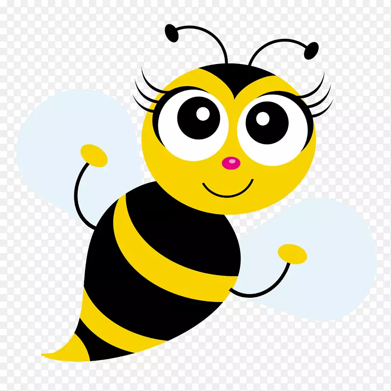 西方蜜蜂绘画派对昆虫-蜂蜜
