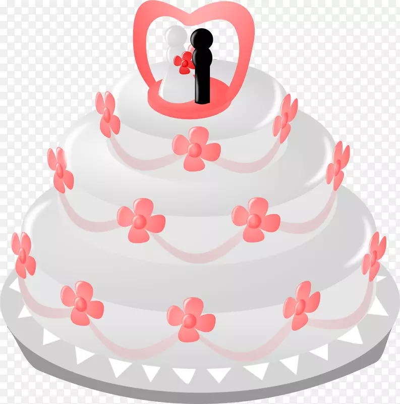结婚蛋糕结婚请柬结婚剪贴画结婚蛋糕